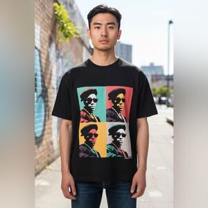 Vintage Rocksmith x New Jack City Black Graphic T-Shirt Wesley Snipes - Size S